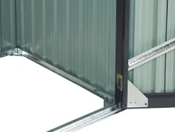 Abrigo De Jardim Em Metal Cinzento 134 X 158 Cm Moena