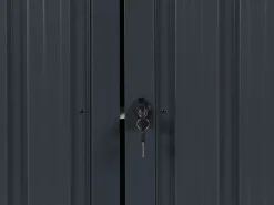 Abrigo De Jardim Em Metal Cinzento 134 X 158 Cm Moena