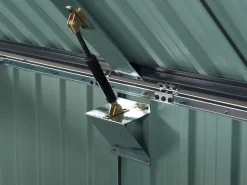 Abrigo De Jardim Em Metal Cinzento 134 X 158 Cm Moena