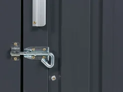 Abrigo De Jardim Em Metal Cinzento 158 X 270 Cm Aosta