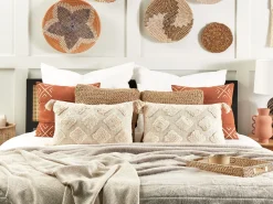 Almofada Com Bordado Em Algodao Creme 35 X 55 Cm Papaver