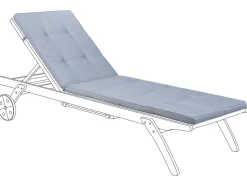 Almofada Complementar Para Espreguicadeira 192 X 56 X 5 Cm Azul Cesana