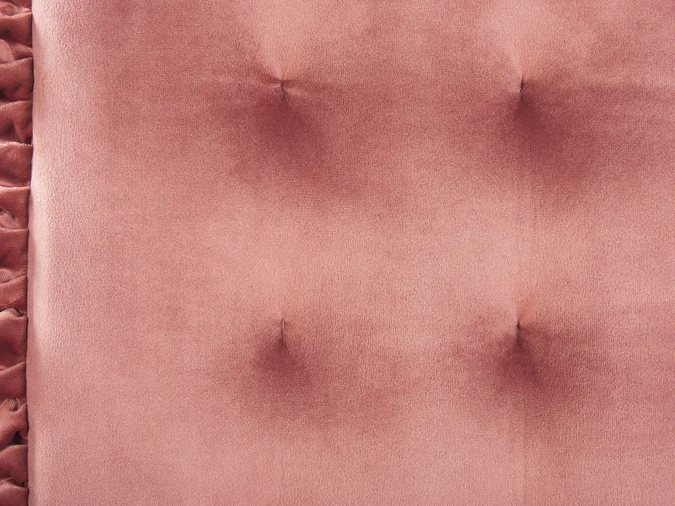 Almofada De Assento Em Veludo Rosa 40 X 40 Cm Kalanchoe