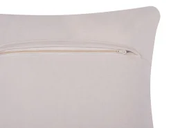 Almofada De Pele Cinzenta E Creme 45 X 45 Cm Neelor