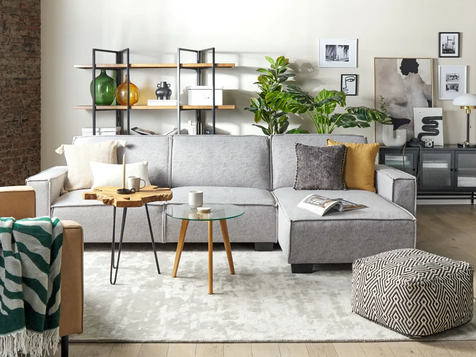 Almofada Decorativa Algodao E Viscose Cinzenta Com Relevo 45 X 45 Cm Melur