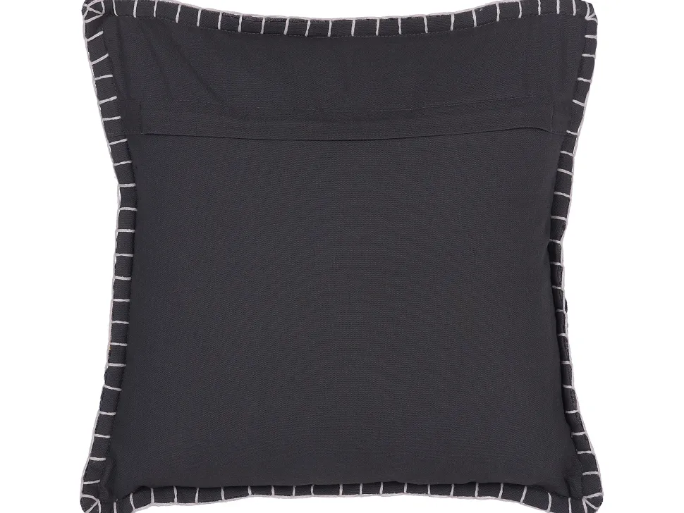 Almofada Decorativa Algodao E Viscose Cinzenta Com Relevo 45 X 45 Cm Melur