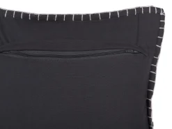 Almofada Decorativa Algodao E Viscose Cinzenta Com Relevo 45 X 45 Cm Melur