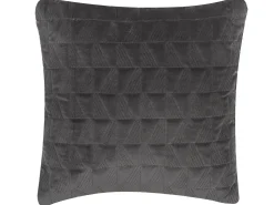 Almofada Decorativa Algodao Cinzento Com Relevo 45 X 45 Cm Lalam