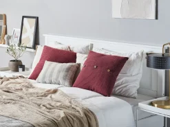 Almofada Decorativa As Riscas Vermelha 45 X 45 Cm Campanula