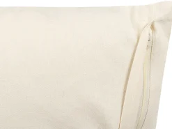 Almofada Decorativa As Riscas Em Algodao Creme E Preto 45 X 45 Cm Abies