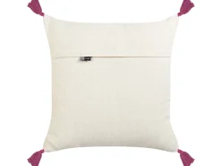 Almofada Decorativa Bordada Algodao Multicolor 50 X 50 Cm Raiganj