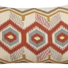 Almofada Decorativa Bordada Em Algodao Multicolor 40 X 60 Cm Majra