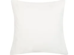 Almofada Decorativa Branca Com Folhas Verdes 45 X 45 Cm Peperomia