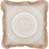 Almofada Decorativa Branca E Creme 45 X 45 Cm Agrimony