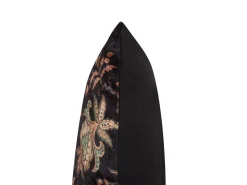 Almofada Decorativa Castanha Com Flores 45 X 45 Cm Karur