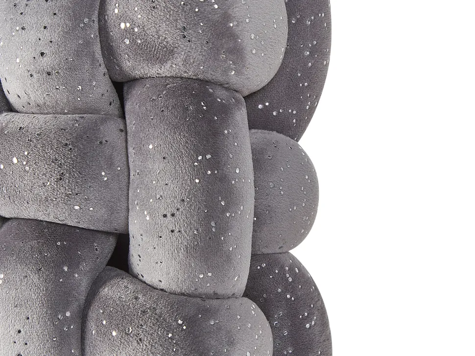 Almofada Decorativa Cinzento Blilhante Com Nos 30 X 30 Cm Sirali