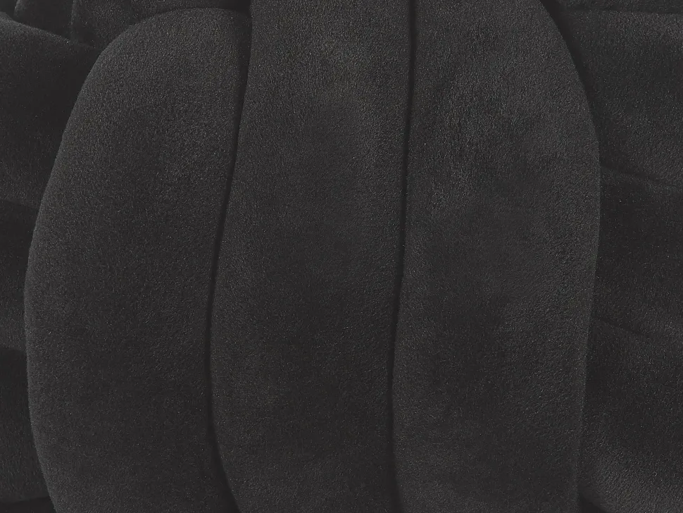 Almofada Decorativa Com No Em Veludo Preto 30 X 30 Cm Malni