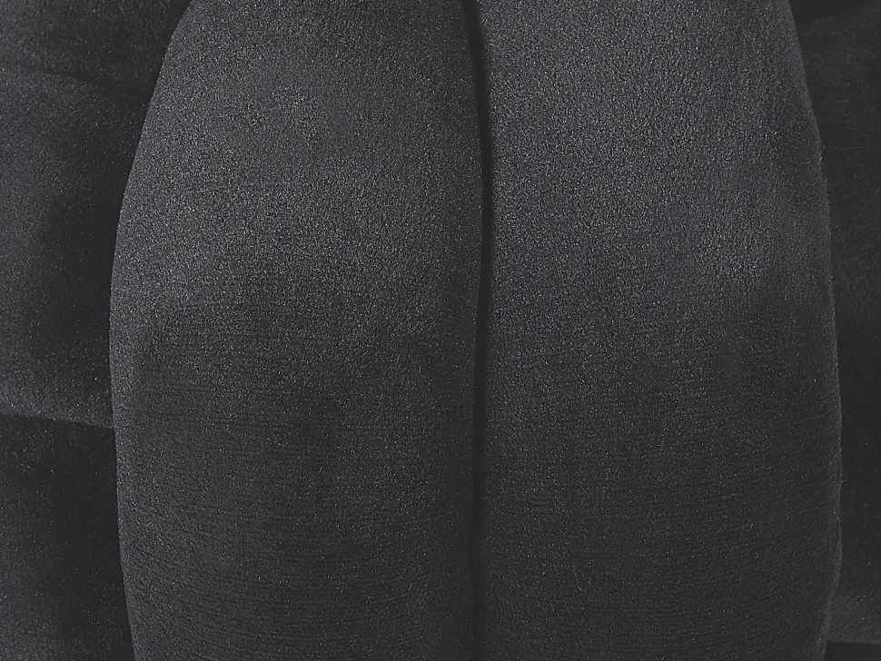 Almofada Decorativa Com No Em Veludo Preto 20 X 20 Cm Malni