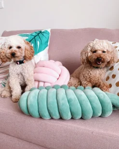 Almofada Decorativa Com No Verde 45 X 25 Cm Panara