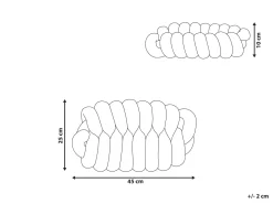 Almofada Decorativa Com No Verde 45 X 25 Cm Panara