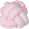 Almofada Decorativa Com No Em Veludo Rosa 20 X 20 Cm Malni