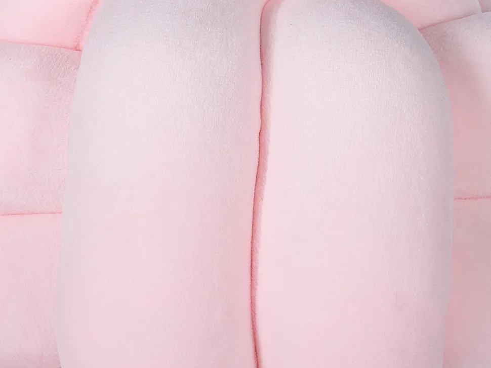 Almofada Decorativa Com No Em Veludo Rosa 20 X 20 Cm Malni