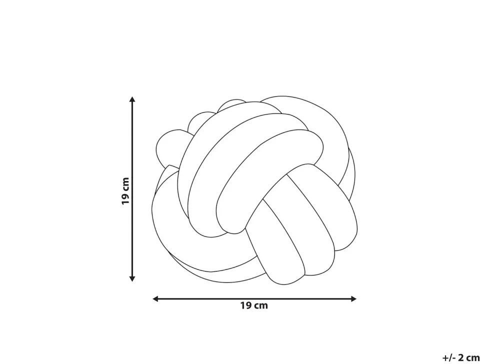 Almofada Decorativa Com No Em Tecido Boucle Amarelo 19 X 19 Cm Malni