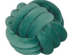 Almofada Decorativa Com No Em Veludo Verde Escuro 30 X 30 Cm Malni