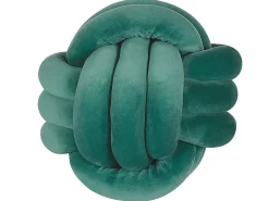 Almofada Decorativa Com No Em Veludo Verde Escuro 30 X 30 Cm Malni