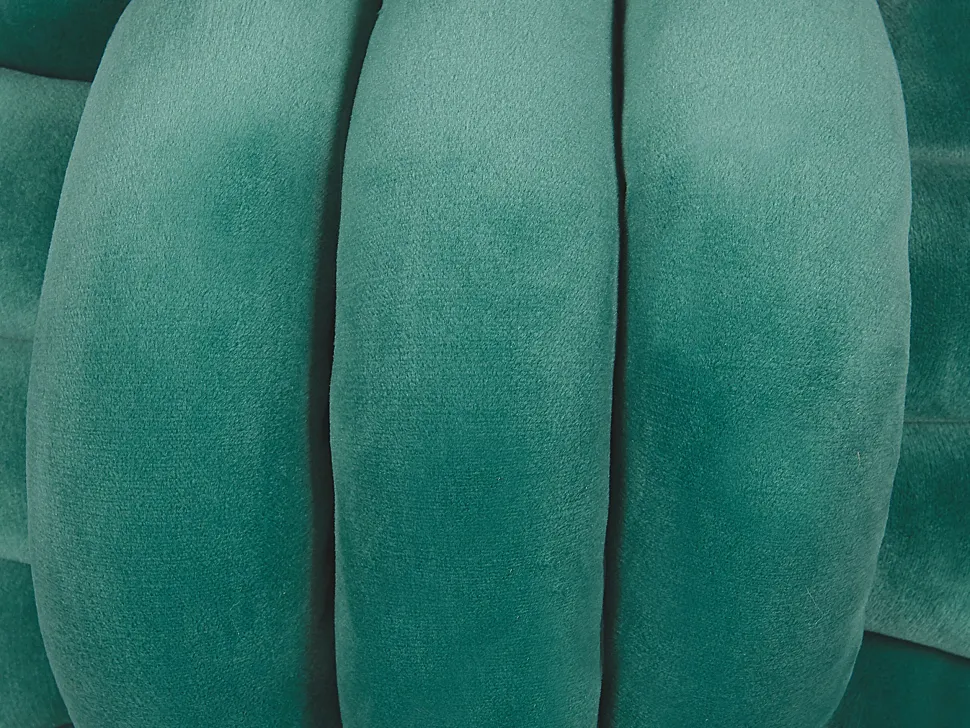 Almofada Decorativa Com No Em Veludo Verde Escuro 30 X 30 Cm Malni