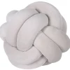 Almofada Decorativa Com No Em Veludo Cinzento 20 X 20 Cm Malni