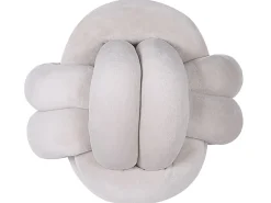 Almofada Decorativa Com No Em Veludo Cinzento 20 X 20 Cm Malni