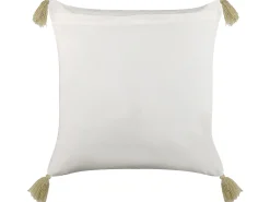 Almofada Decorativa Com Padrao Floral Com Borlas Em Algodao Multicolor 45 X 45 Cm Carissa