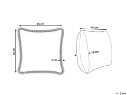 Almofada Decorativa Com Padrao De Flores Em Algodao Branco 45 X 45 Cm Omorika