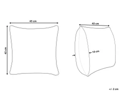 Almofada Decorativa Com Padrao Floral Em Veludo Rosa 45 X 45 Cm Kalmia