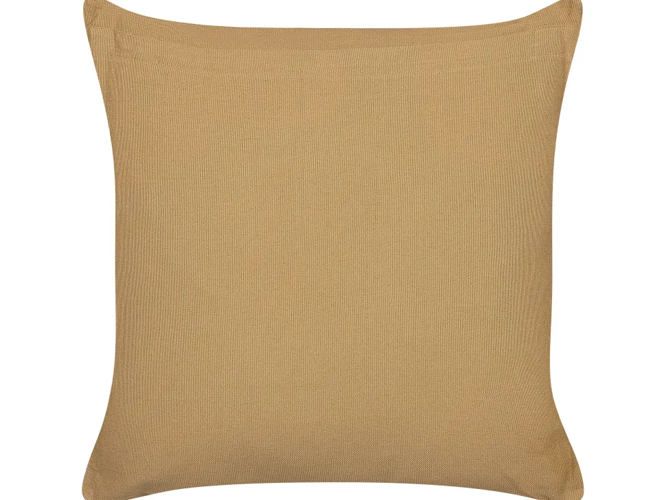 Almofada Decorativa Com Padrao Geometrico Em Algodao Creme E Branco 45 X 45 Cm Banyan