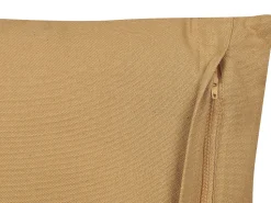 Almofada Decorativa Com Padrao Geometrico Em Algodao Creme E Branco 45 X 45 Cm Banyan