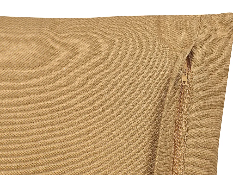 Almofada Decorativa Com Padrao Geometrico Em Algodao Creme E Branco 45 X 45 Cm Banyan