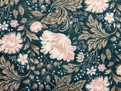 Almofada Decorativa Com Padrao De Flores Em Veludo Verde E Rosa 45 X 45 Cm Parrotia