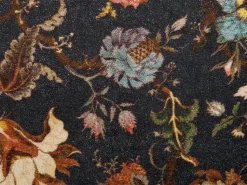 Almofada Decorativa Com Padrao De Flor Em Veludo Multicolor 45 X 45 Cm Ramonda