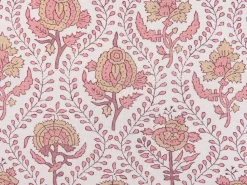 Almofada Decorativa Com Padrao De Flores Em Algodao Vermelho E Branco 45 X 45 Cm Picea