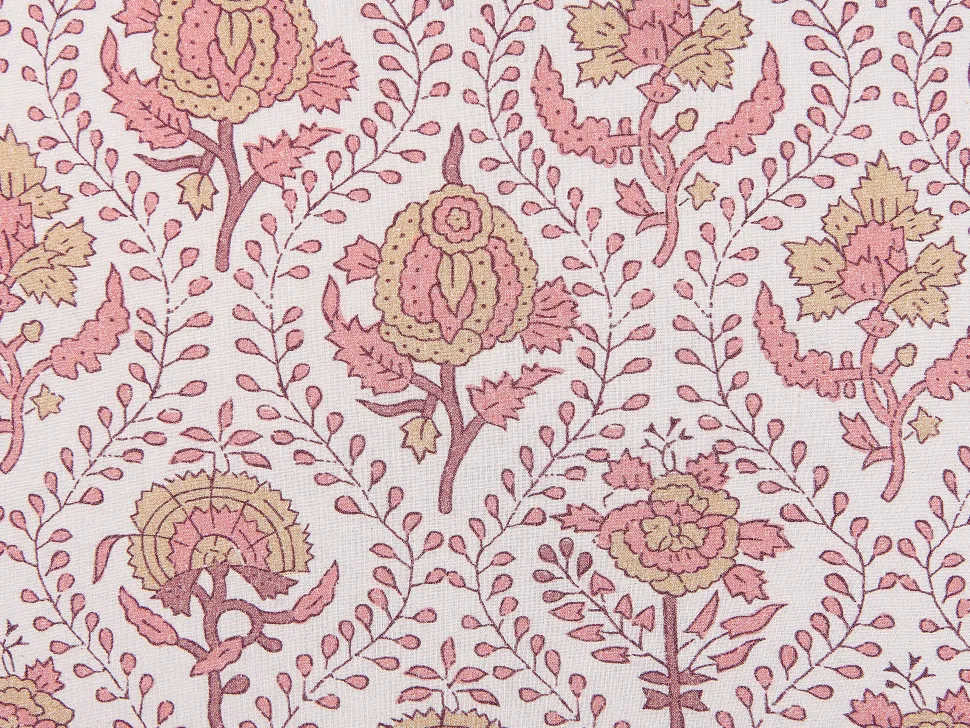 Almofada Decorativa Com Padrao De Flores Em Algodao Vermelho E Branco 45 X 45 Cm Picea