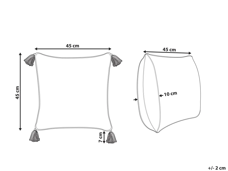 Almofada Decorativa Com Padrao De Flores Em Algodao Amarelo E Branco 45 X 45 Cm Biloba