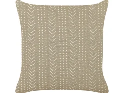 Almofada Decorativa Creme Branco E Taupe 45 X 45 Cm Senecio