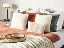 Almofada Decorativa Creme Claro 45 X 45 Cm Pilea