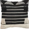 Almofada Decorativa Creme E Preta 50 X 50 Cm Chittoor