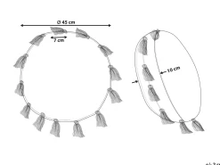 Almofada Decorativa Creme 45 Cm Madia