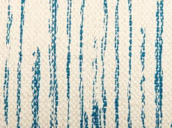 Almofada Decorativa Creme E Azul 45 X 45 Cm Rivina