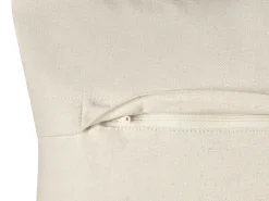 Almofada Decorativa De Algodao Tufada Em Algodao Creme E Cinzento 45 X 45 Cm Alocasia