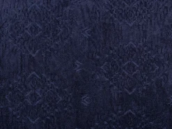 Almofada Decorativa Em Algodao E Viscose Azul Escura Com Relevo 45 X 45 Cm Melur
